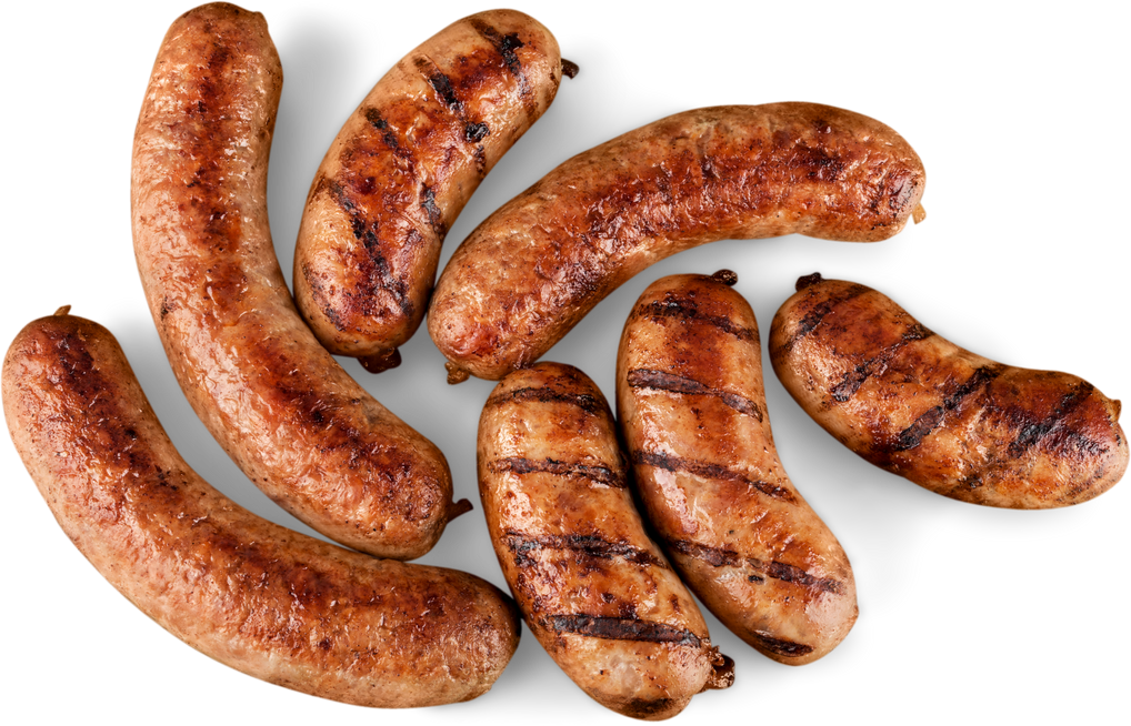 Roasted Meat Sausages Cutout
